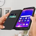 Miniatyrbild 3 av 4: Oppo Find X5 lite plånboksfodral Videosupportfunktion svart - AVIZAR - Stel - Syntet - Vuxen