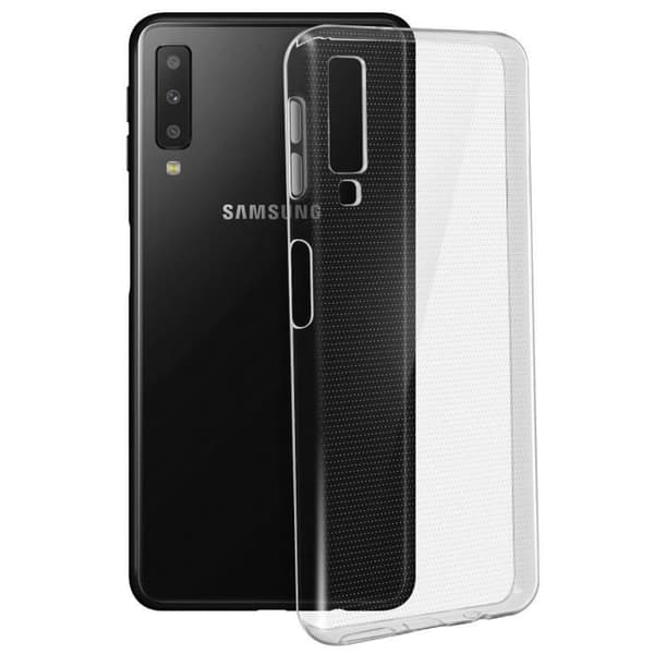 Coque - Samsung - Galaxy A7 2018 - Silikon Gel Mjuk - Transparent - Matt Effekt