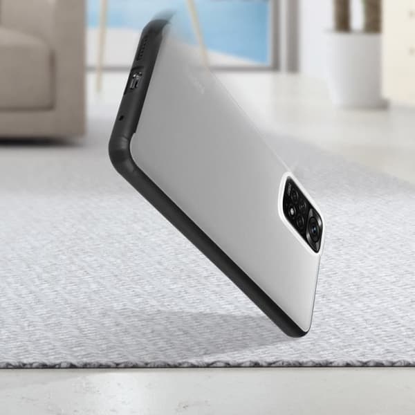 Skyddande skal - Xiaomi - Redmi Note 11/11s - Hybrid - Förstärkta hörn - Svart kant