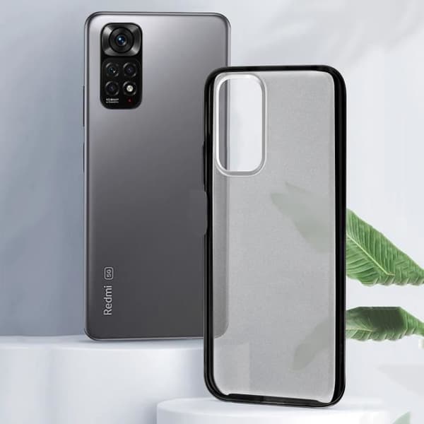 Skyddande skal - Xiaomi - Redmi Note 11/11s - Hybrid - Förstärkta hörn - Svart kant