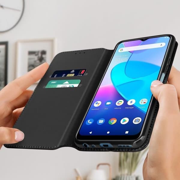 Vivo Y20s och Y11s plånboksfodral Videosupportfunktion svart