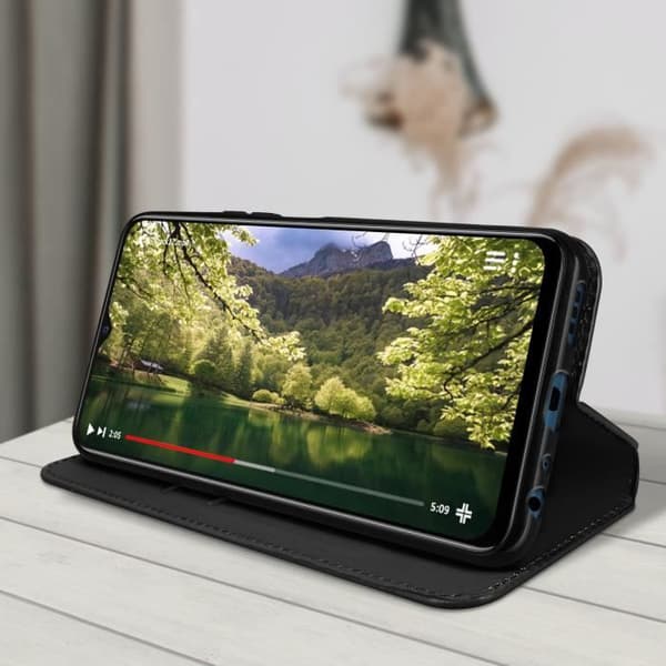 Vivo Y20s och Y11s plånboksfodral Videosupportfunktion svart