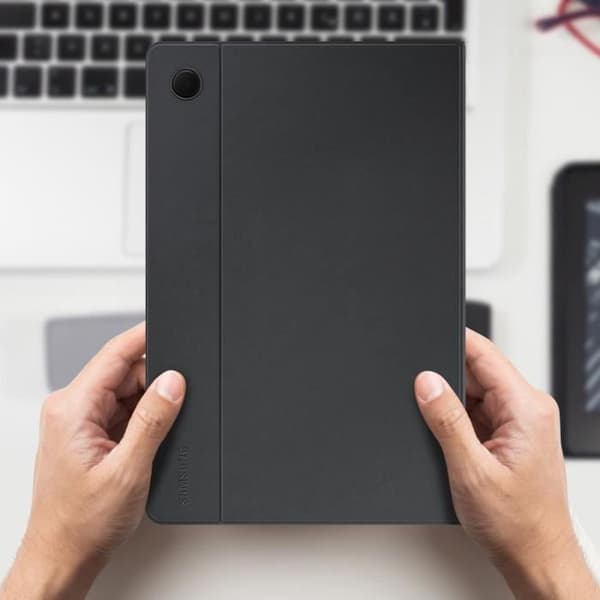 Original Samsung Galaxy Tab A8 10.5 Video Support Bokfodral Mörkgrå
