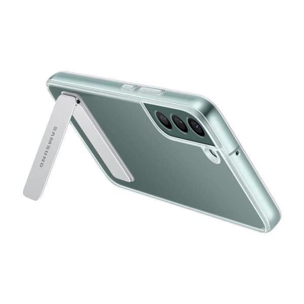 Skydd - Samsung - Galaxy S22 Plus - Klar Ställande Skydd - Transparent Vit - Ultranit och lätt