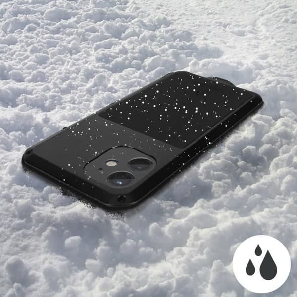 Coque iPhone 12 / 12 Pro - Love Mei - Kraftfull - Stötresistent - Vattentät - Aluminium/Silikon