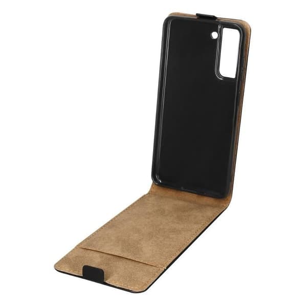 Samsung Galaxy S22 Vertical Flip Case Korthållare - Svart