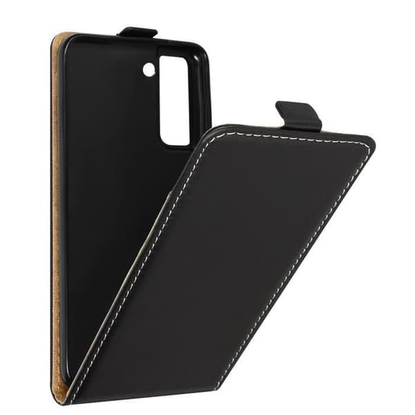 Samsung Galaxy S22 Vertical Flip Case Korthållare - Svart