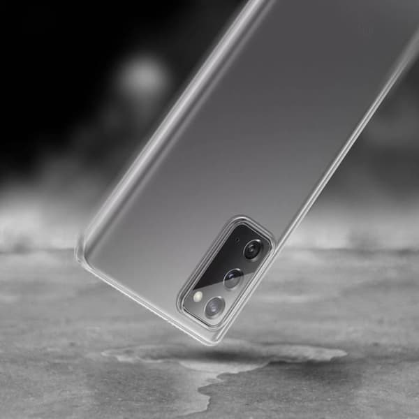Skydd - Samsung - Galaxy Note 20 - Transparent Vit - Förstärkt - Antisläppande