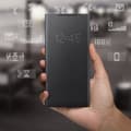 Miniatyrbild 3 av 4: Fodral - Samsung - Galaxy Note 20 - Led View Cover med klaff - Svart - Semistiff - Taktile