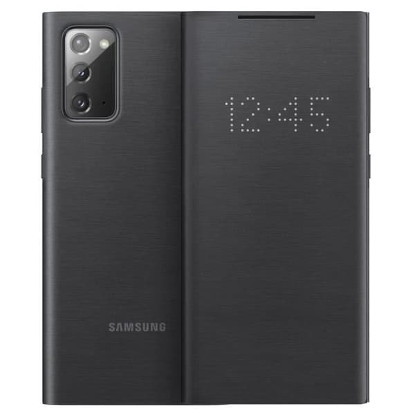 Fodral - Samsung - Galaxy Note 20 - Led View Cover med klaff - Svart - Semistiff - Taktile