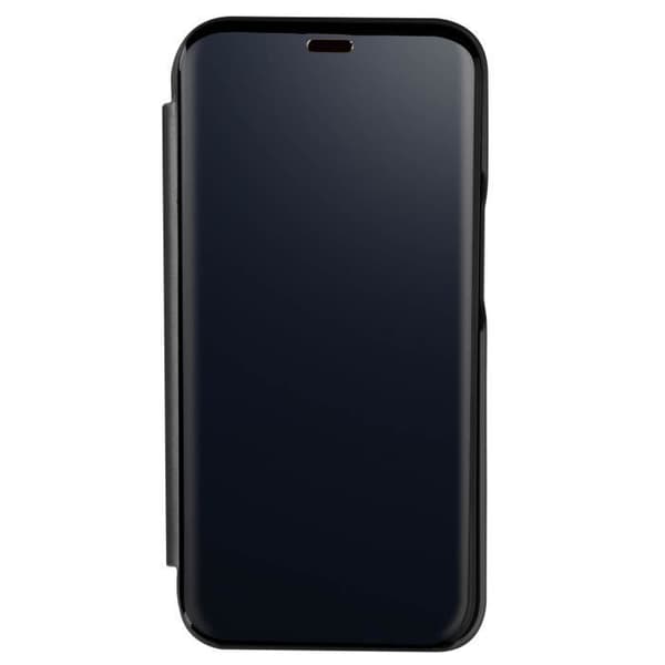 Housse iPhone 13 Pro Max - AVIZAR - Genomskinlig Flip - Spegel Design - Videostöd - Svart