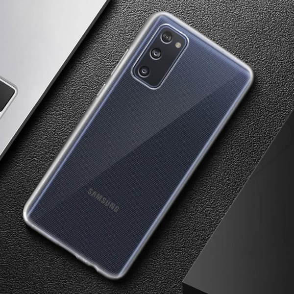 Fodral Samsung Galaxy S20 FE silikongel Anti-gulning Jaym Transparent Vit