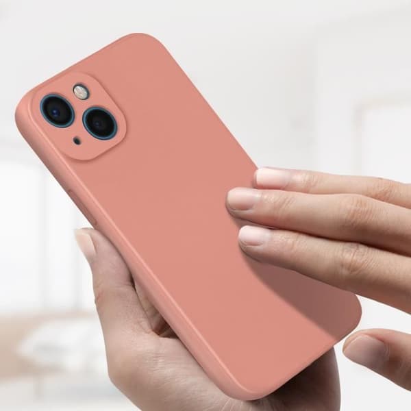 Coque - AVIZAR - iPhone 13 Mini - Semi-rigidh - Rosa - Soft Touch Finish