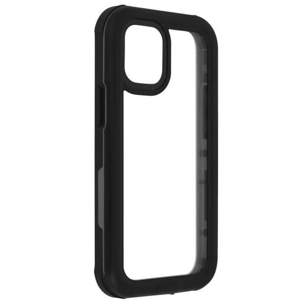 Telefonfodral - AVIZAR - iPhone 12 Mini - Hård polykarbonat - Vattentät IP68 - Svart
