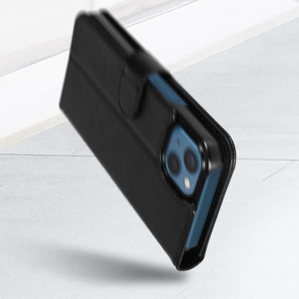Kruselle Magnetic Flap iPhone 13 plånboksfodral Svart