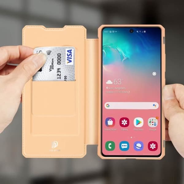 Hus Galaxy S10 Lite - DUX DUCIS - Rosa - Semi-hård Skal - Videostöd - Sidenliknande Känsla
