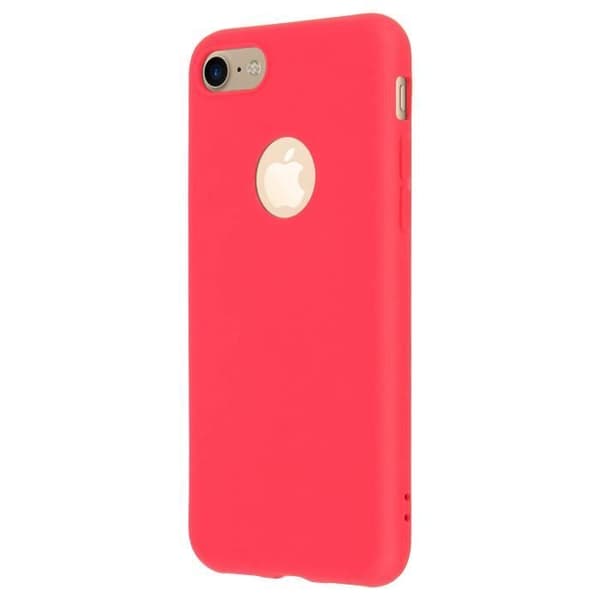 Coque - Forcell - iPhone 7, iPhone 8 - Silikon Gel Mjuk - Röd - Soft Touch