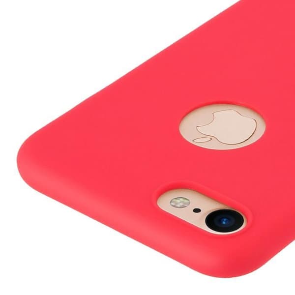 Coque - Forcell - iPhone 7, iPhone 8 - Silikon Gel Mjuk - Röd - Soft Touch
