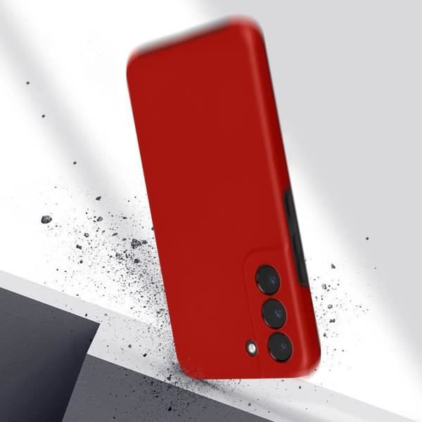 AVIZAR Helkroppsfodral till Samsung Galaxy S22 - Röd - 360° skydd