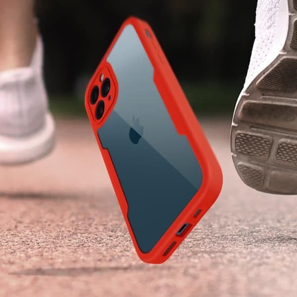Heltäckande skal - AVIZAR - iPhone 12 Pro - Bak Plexiglas - Framsidan Polymer - Stötsäker