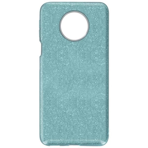 Skyddsfodral - Xiaomi - Redmi Note 9T 5G - Avtagbar paljetter - Halvstyvt silicone - Blå