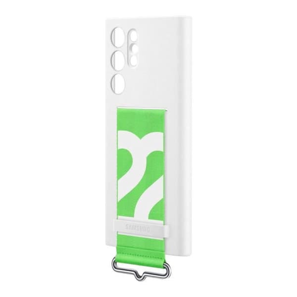 Skal - Samsung - Galaxy S22 Ultra - Mjuk Silikon - Inbyggd Rem - Tunn Profil