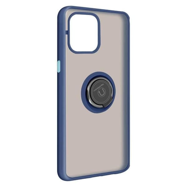 Coque - Apple - iPhone 12 Mini - Bi-matière - Metallring - Videostöd