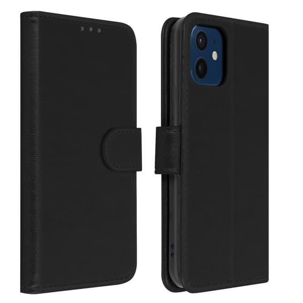 Apple iPhone 12 / 12 Pro Skyddsfodral med korthållare Stativ Funktion Svart Svart