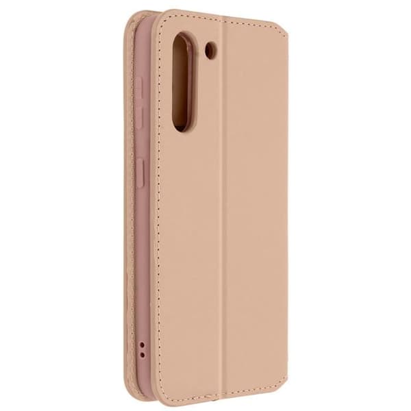 Housse - Samsung - Galaxy S21 Plus - Ekoskinn - Rosé champagne - Fodral Folio Plånbok