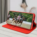 Miniatyrbild 4 av 4: Samsung Galaxy S21 Ultra Wallet Folio Fodral Stativ Funktion Röd