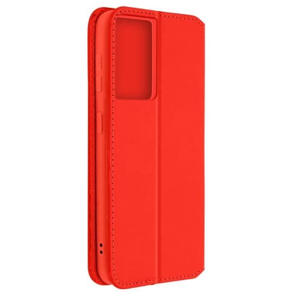 Samsung Galaxy S21 Ultra Wallet Folio Fodral Stativ Funktion Röd