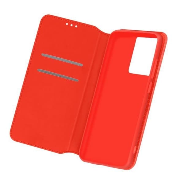 Samsung Galaxy S21 Ultra Wallet Folio Fodral Stativ Funktion Röd
