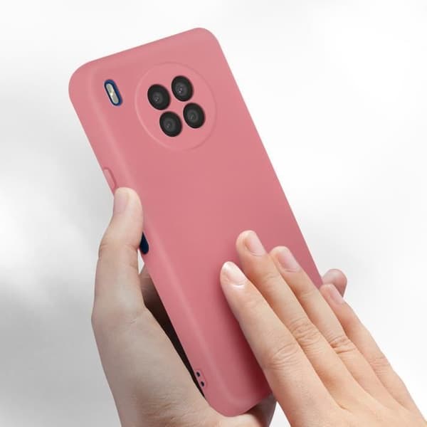 Skyddskal - Huawei - Nova 8i / Honor 50 Lite - Halvstyv silikon - Rosa - Tunn och lätt