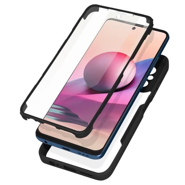 Helfodral - Xiaomi - Note 10 och 10S - Plexiglas baksida - Polymer framsida - Svart