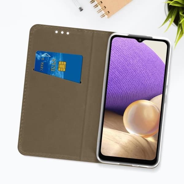 Etui - AVIZAR - Samsung Galaxy A33 5G - Röd - Ställfunktion - Kortfack