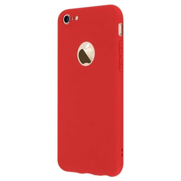 Forcell iPhone 6 Fodral, iPhone 6S Fodral Soft Touch Silikon Soft Gel - Röd