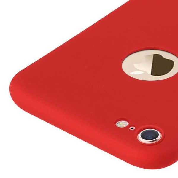Forcell iPhone 6 Fodral, iPhone 6S Fodral Soft Touch Silikon Soft Gel - Röd