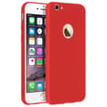 Miniatyrbild 2 av 4: Forcell iPhone 6 Fodral, iPhone 6S Fodral Soft Touch Silikon Soft Gel - Röd