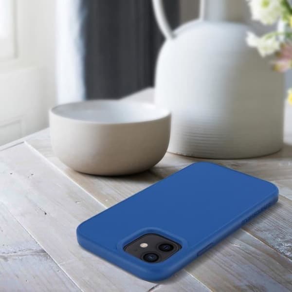 iPhone 12 Minifodral Flexibelt stötsäkert Soft Touch SolidSuit Rhinoshield Blå