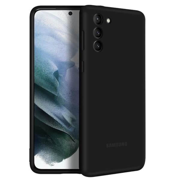 Samsung Galaxy S21 Plus Fodral Soft Touch Silikon Skal Original svart