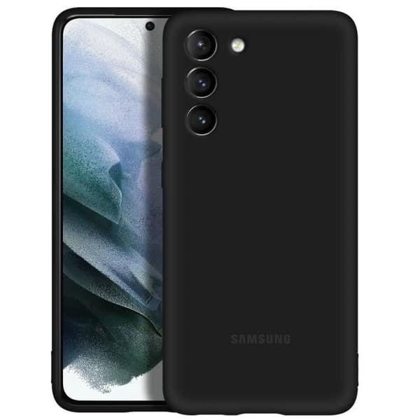 Samsung Galaxy S21 Plus Fodral Soft Touch Silikon Skal Original svart