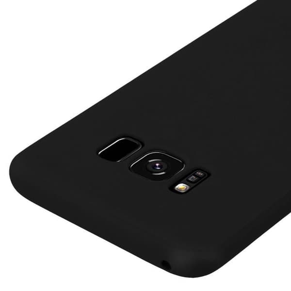 Forcell Galaxy S8 Fodral Soft Touch Silikon Soft Gel Cover - Svart