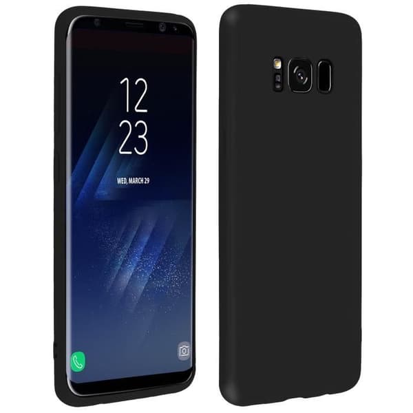 Forcell Galaxy S8 Fodral Soft Touch Silikon Soft Gel Cover - Svart