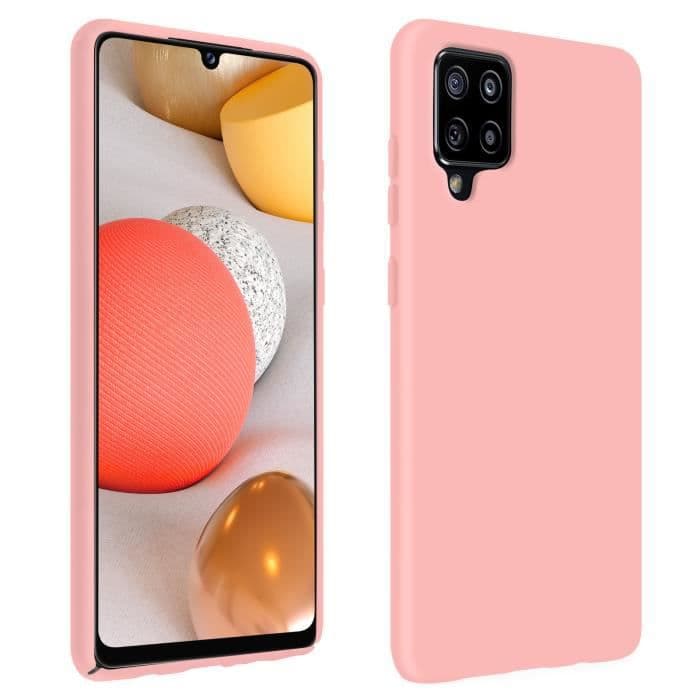 Samsung Galaxy A42 5G Soft Gel Silikonfodral Soft Touch Finish Rosa