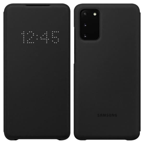 Etui - Samsung - Galaxy S20 - Genomskinlig Flip - Hård Skal - Hel Skydd