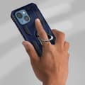 Miniatyrbild 3 av 4: Coque iPhone 13 Mini - AVIZAR - Antichock Hybrid - Videostödjering - Blå - Styv