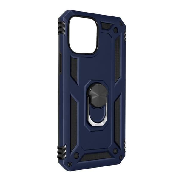 Coque iPhone 13 Mini - AVIZAR - Antichock Hybrid - Videostödjering - Blå - Styv