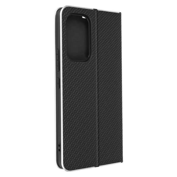 Samsung A53 5G Carbon Case Korthållare Stöd Forcell Luna Book Carbon Black
