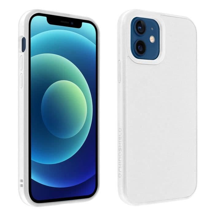 iPhone 12/12 Pro Fodral Mjukt Stötsäkert Soft Touch SolidSuit Rhinoshield Vit