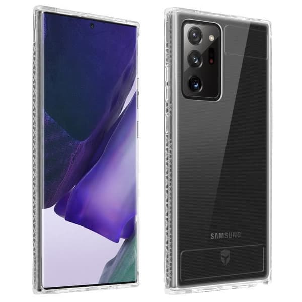 Coque - Tryax - Galaxy Note 20 Ultra - Transparent Vit - Gel dämpande - Livstidsgaranti